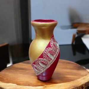 Traditional golden and red