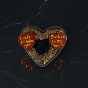 Golden Love Heart Frame
