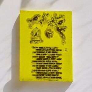 Golden Textured Birdscape