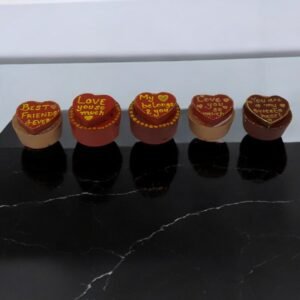 Mini Cement Heart Tokens