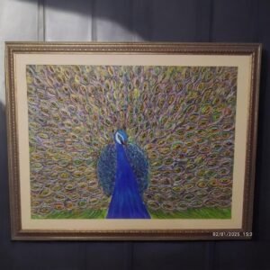 Vibrant Peacock Splendor Painting